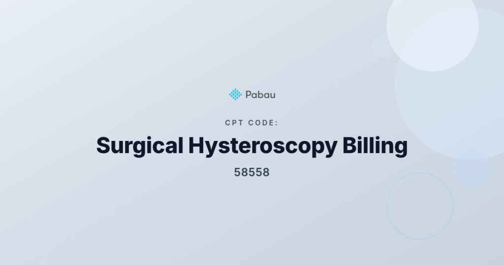 Cpt Code 58558