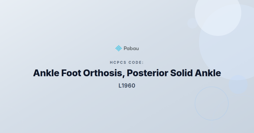 Hcpcs Code L1960
