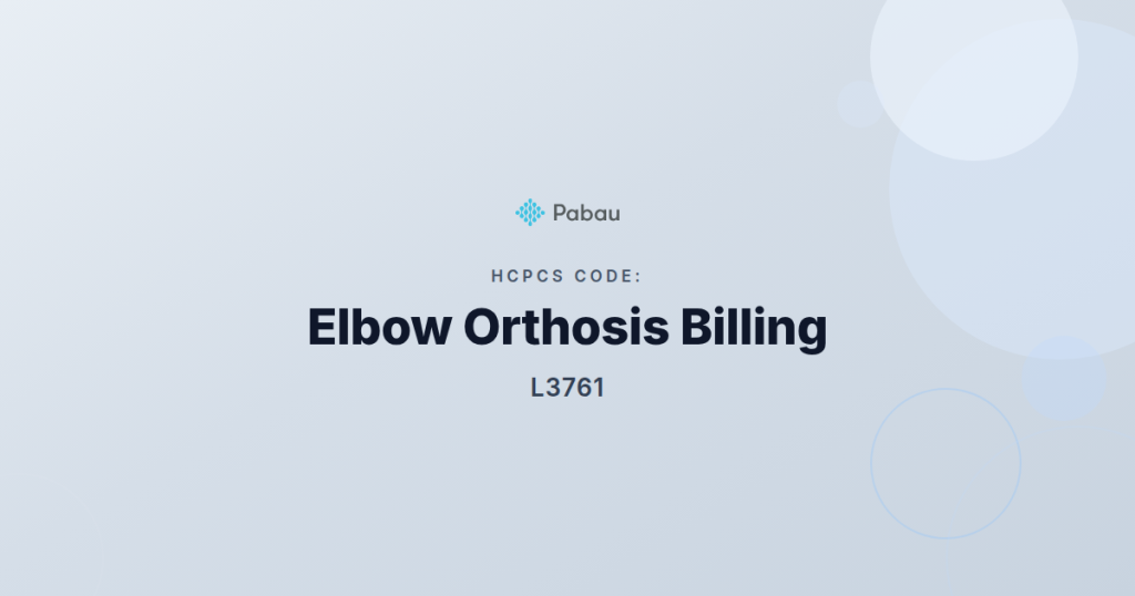 Hcpcs Code L3761