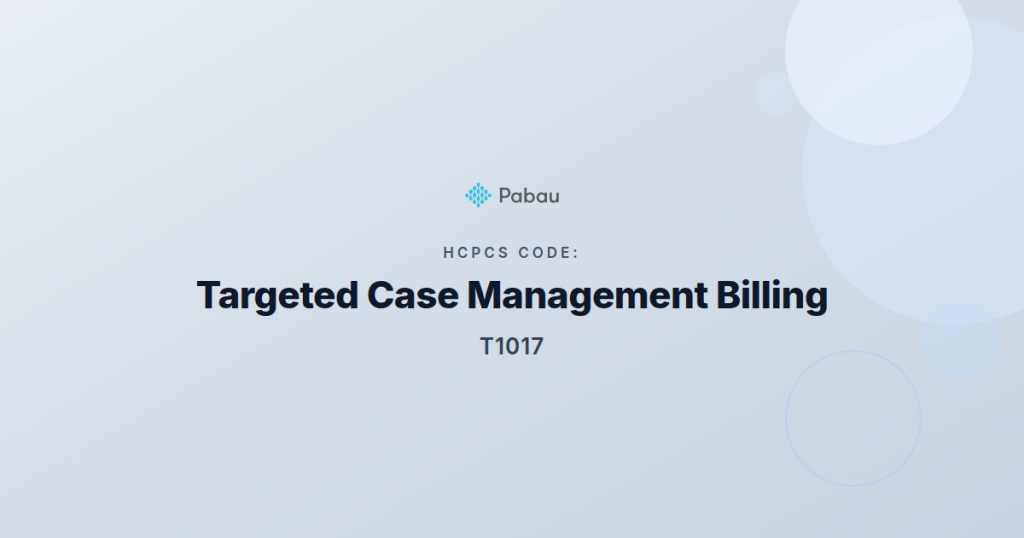 Hcpcs Code T1017