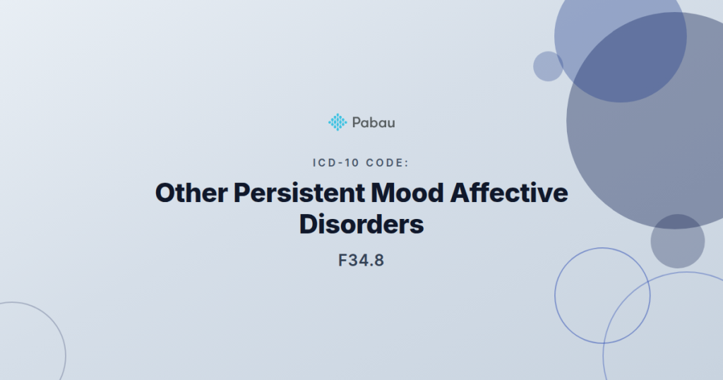 Icd 10 Code F348