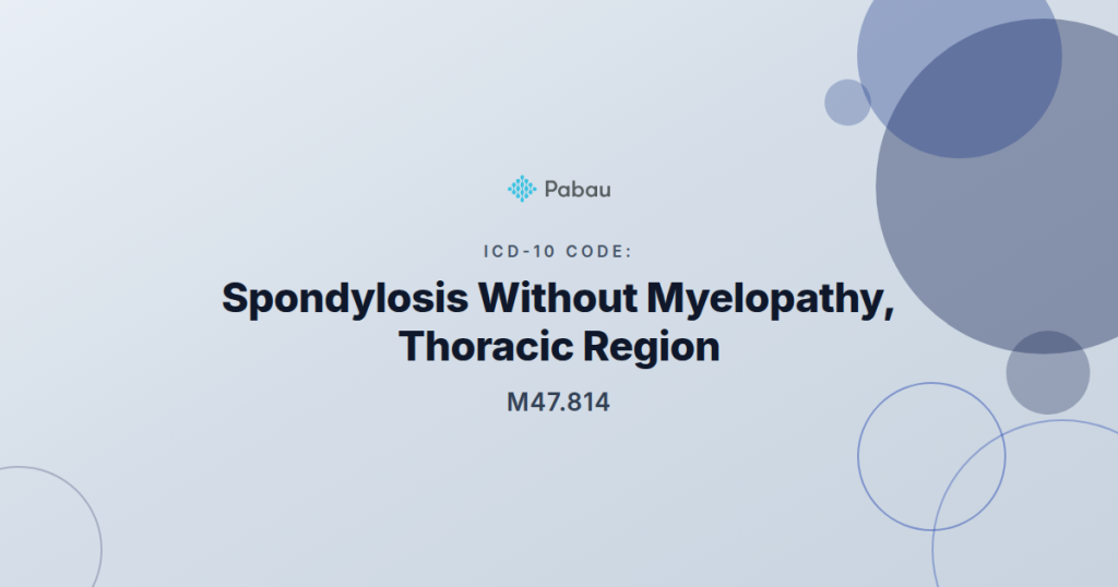 Icd 10 Code M47814