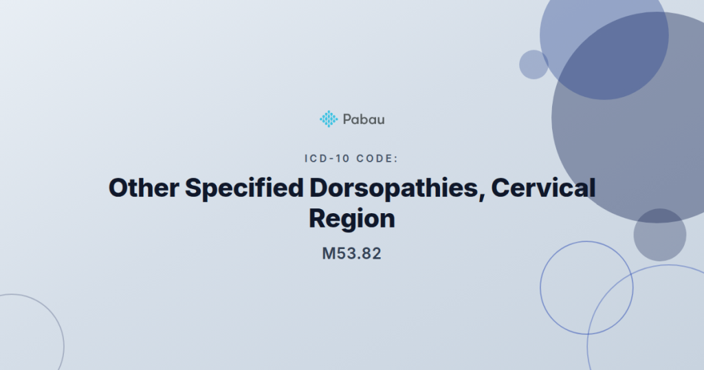 Icd 10 Code M5382
