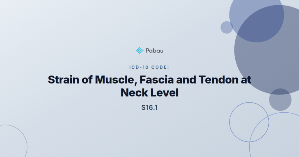 Icd 10 Code S161