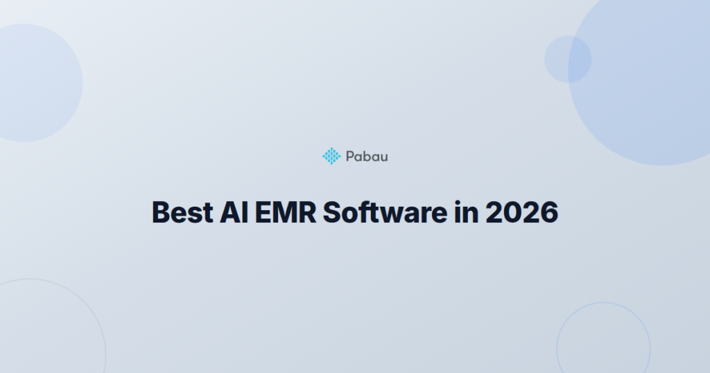 Best AI EMR software in 2026 - comparison thumbnail