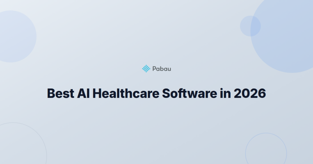 Best AI healthcare software comparison article thumbnail