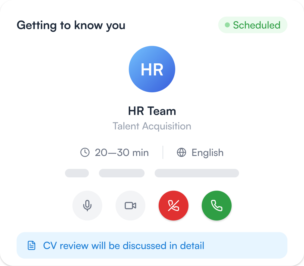 Phone interview