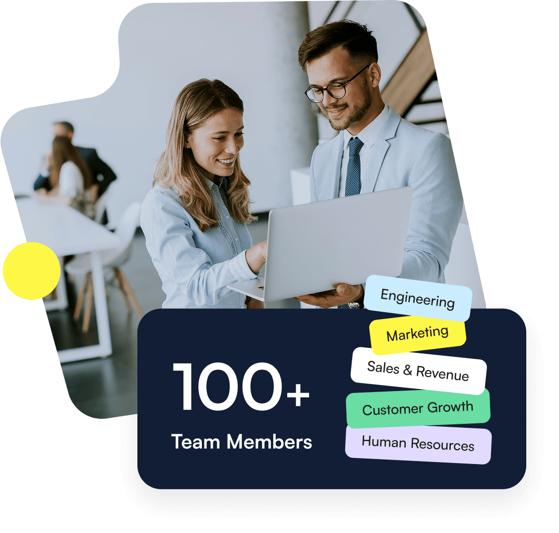 Pabau team members across departments