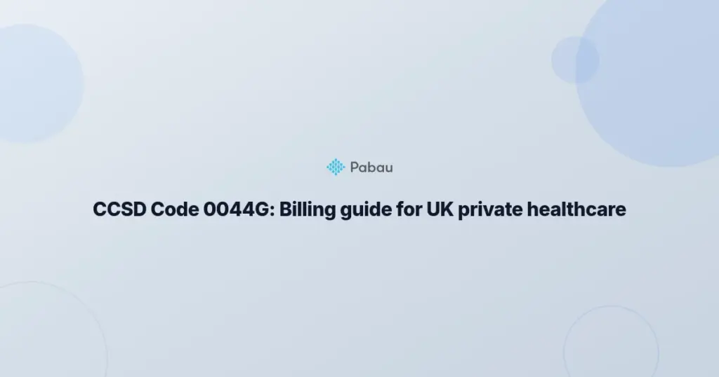 Ccsd Code 0044g