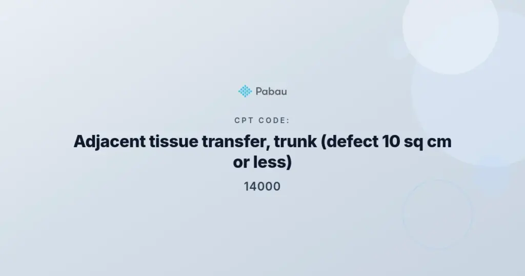 Cpt Code 14000