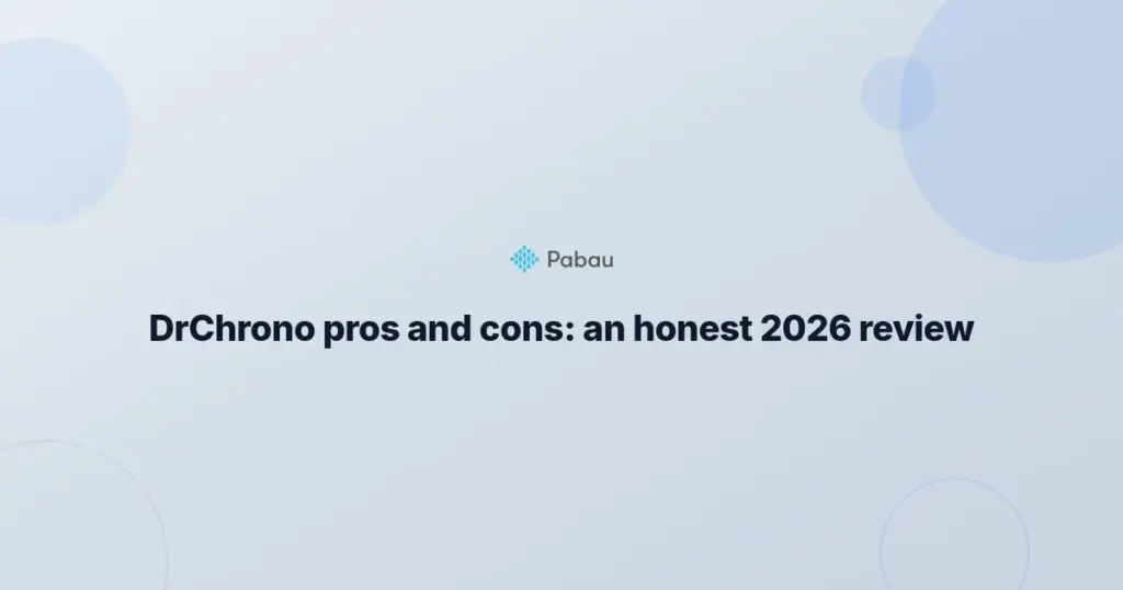 Drchrono Pros And Cons