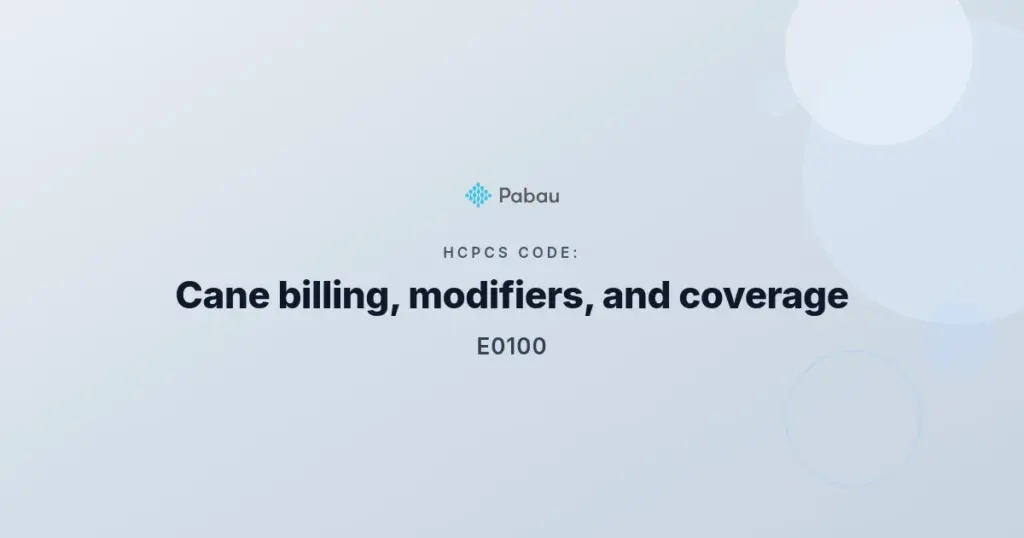 Hcpcs code E0100