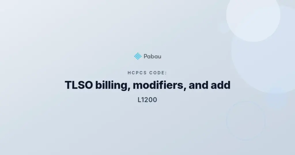 Hcpcs Code L1200