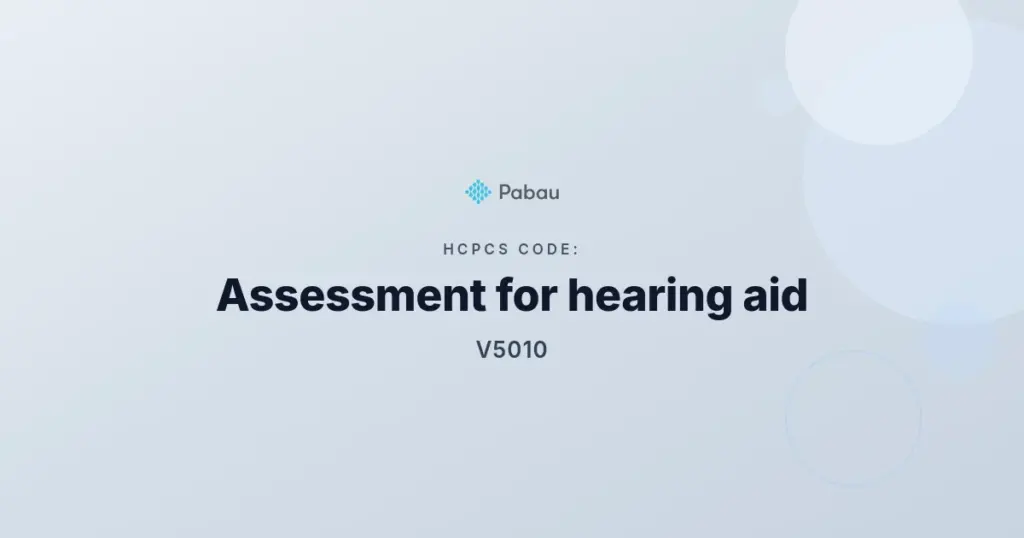 Hcpcs Code V5010