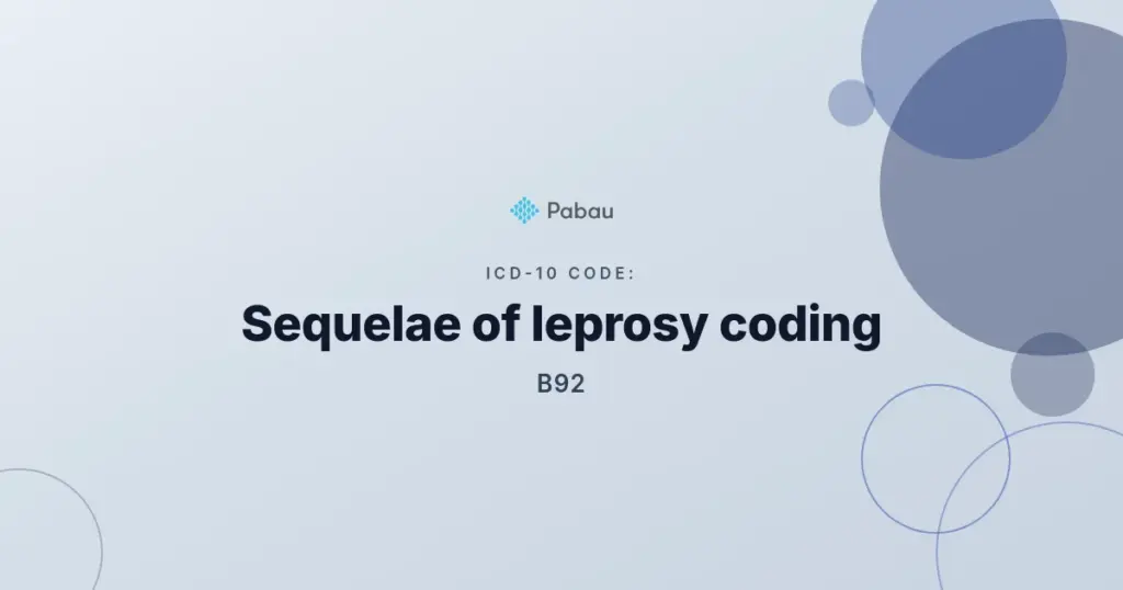 Icd 10 code B92