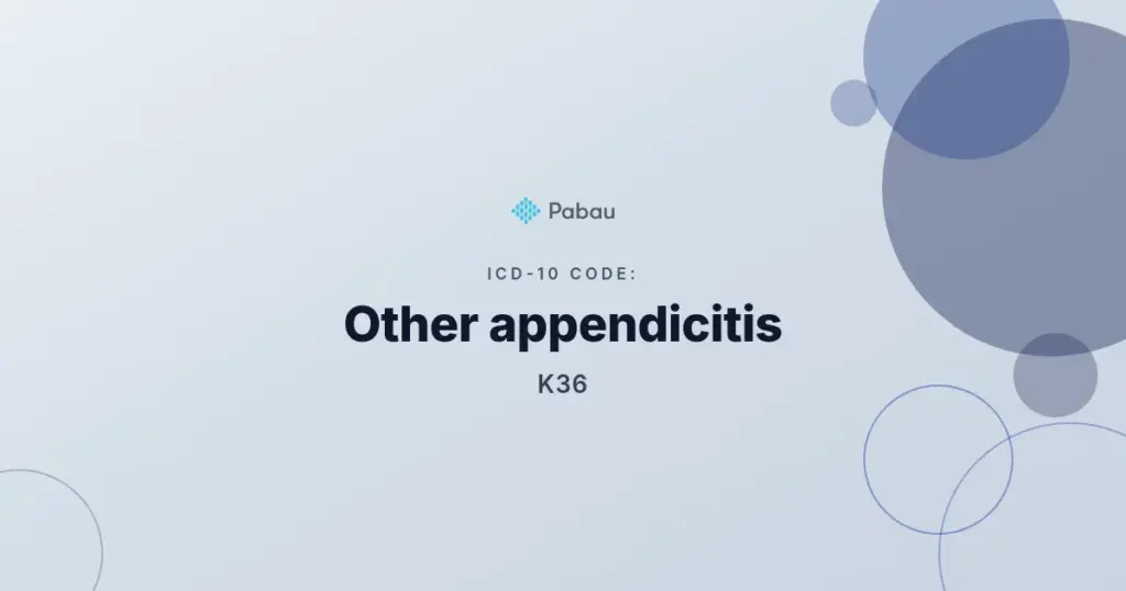 Icd 10 Code K36