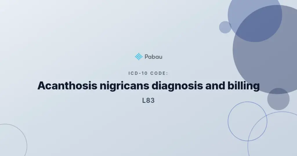 Icd 10 Code L83