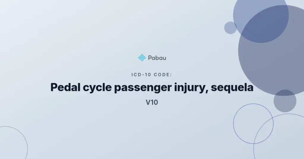 Icd 10 Code V105xxs