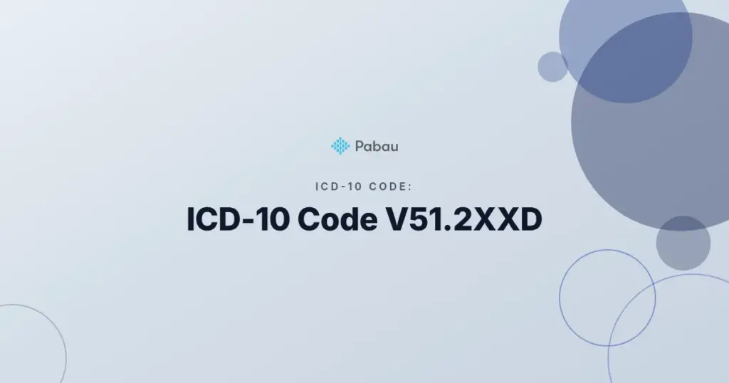 Icd 10 Code V512xxd