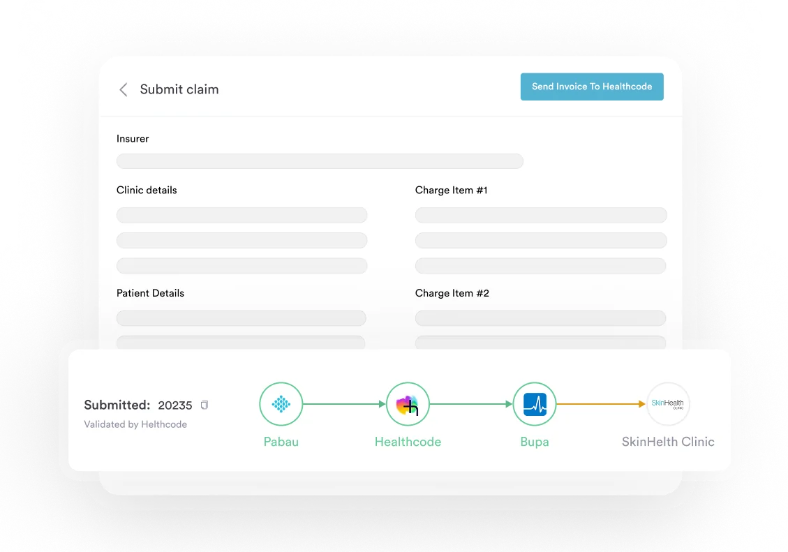 Send a claim in just a few clicks