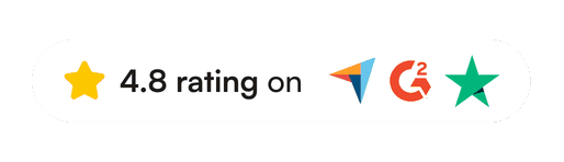 4.8 rating on G2 and Capterra