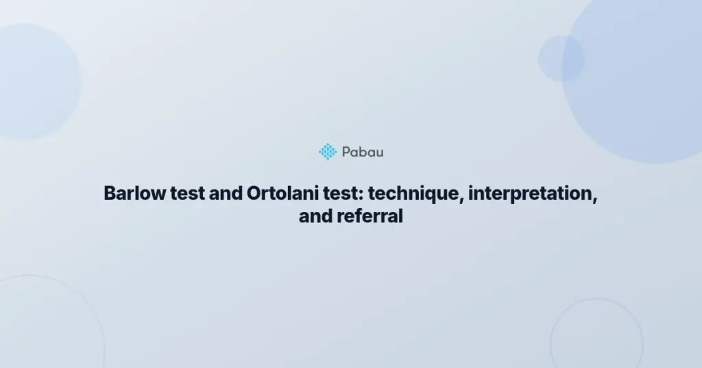 Barlow Test
