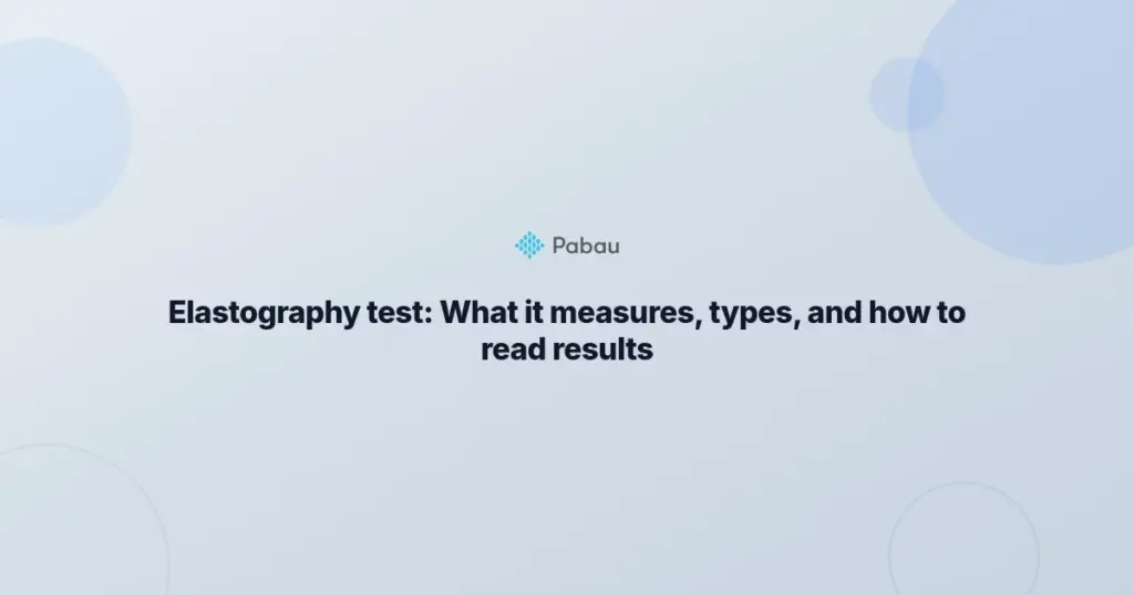 Elastography Test