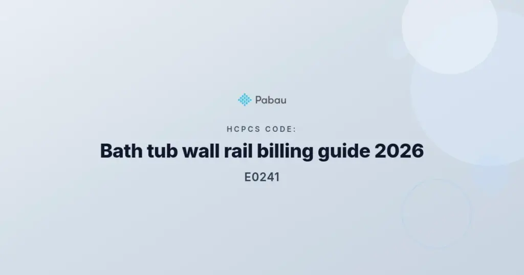 Hcpcs code E0241