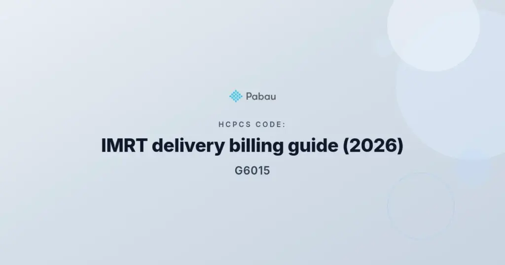 Hcpcs Code G6015