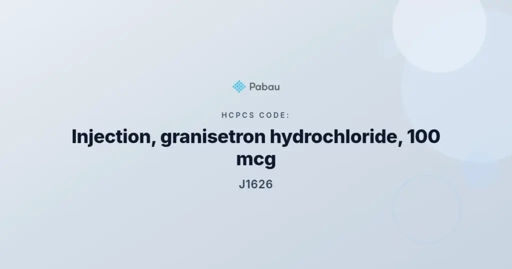 Hcpcs code J1626