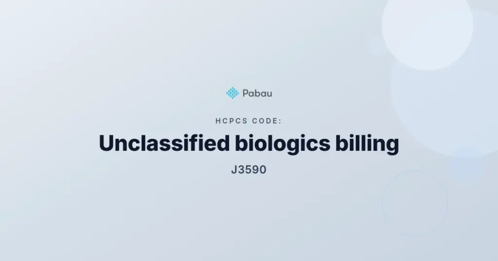Hcpcs Code J3590