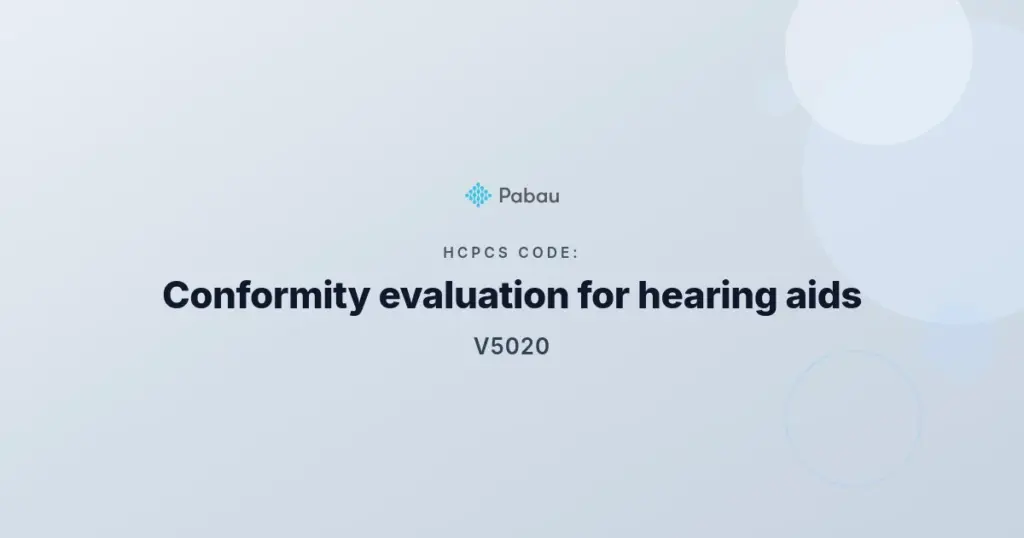 Hcpcs code V5020