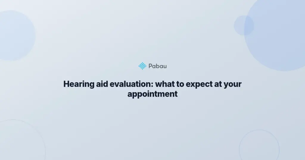 Hearing Aid Evaluation