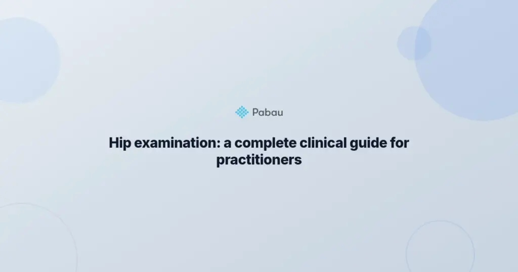 Hip Examination