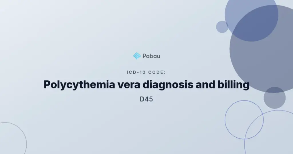 Icd 10 Code D45