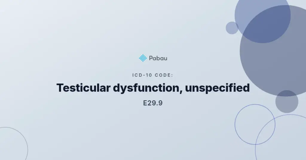 Icd 10 Code E299