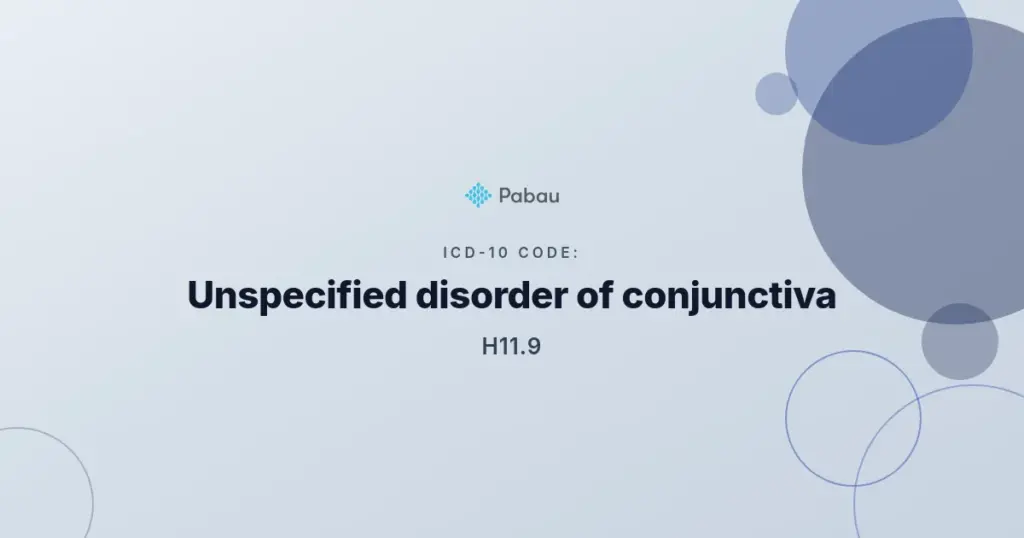 Icd 10 Code H119