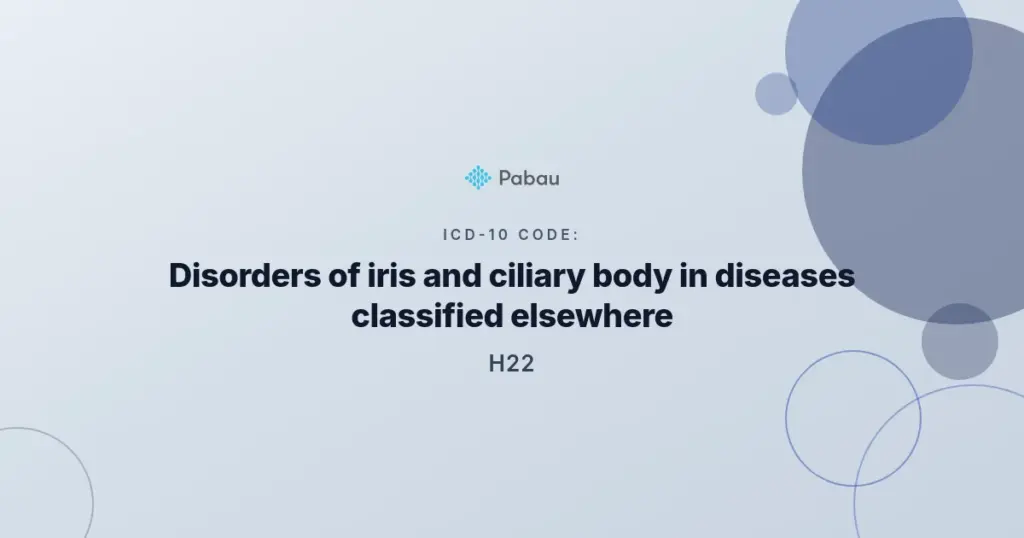 Icd 10 Code H22