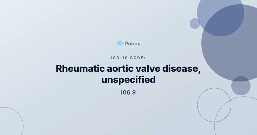 Icd 10 Code I069