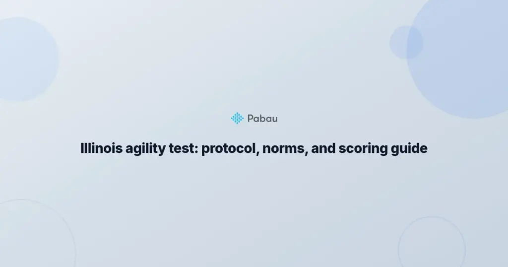Illinois Agility Test