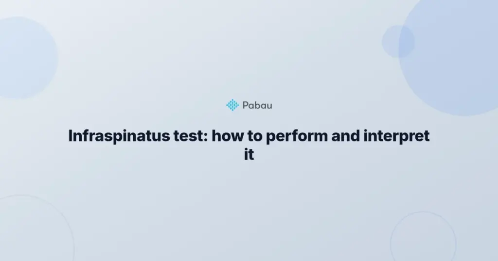 Infraspinatus Test