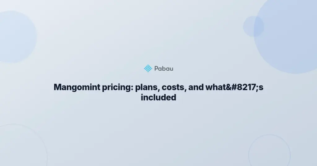 Mangomint Pricing