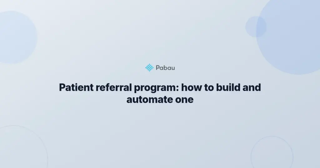 Patient Referral Program