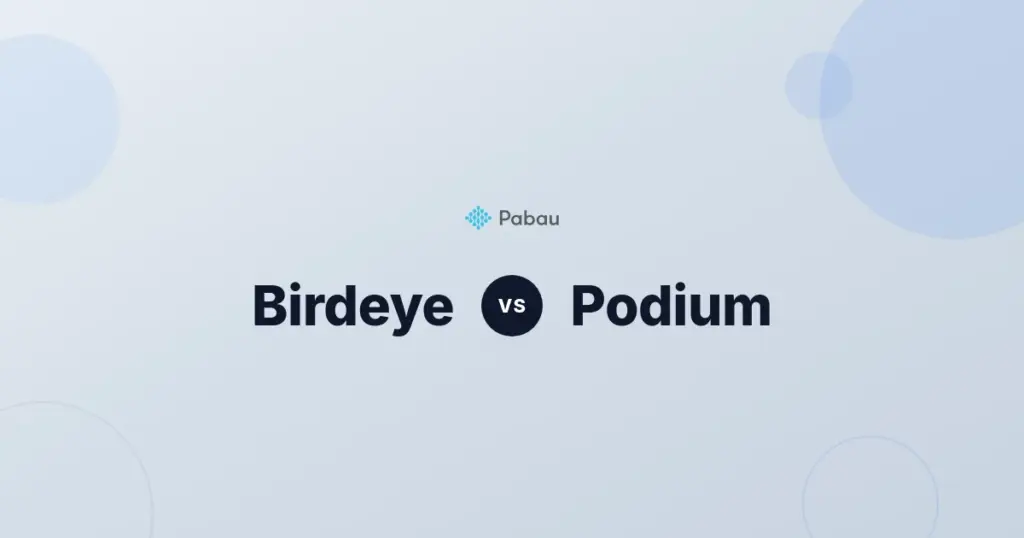 Birdeye Vs Podium
