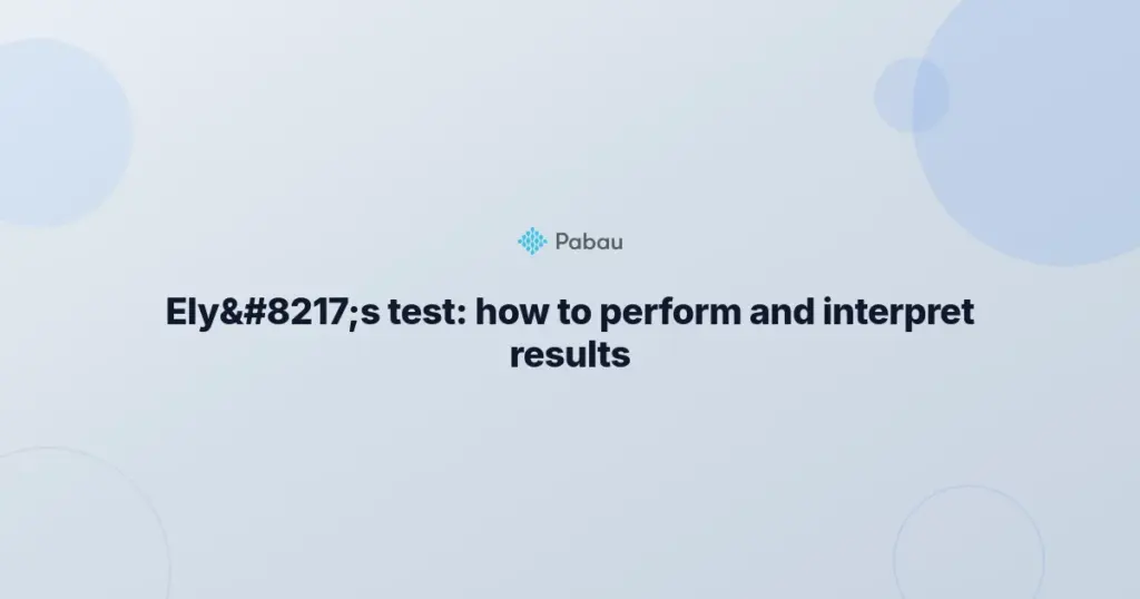Elys Test