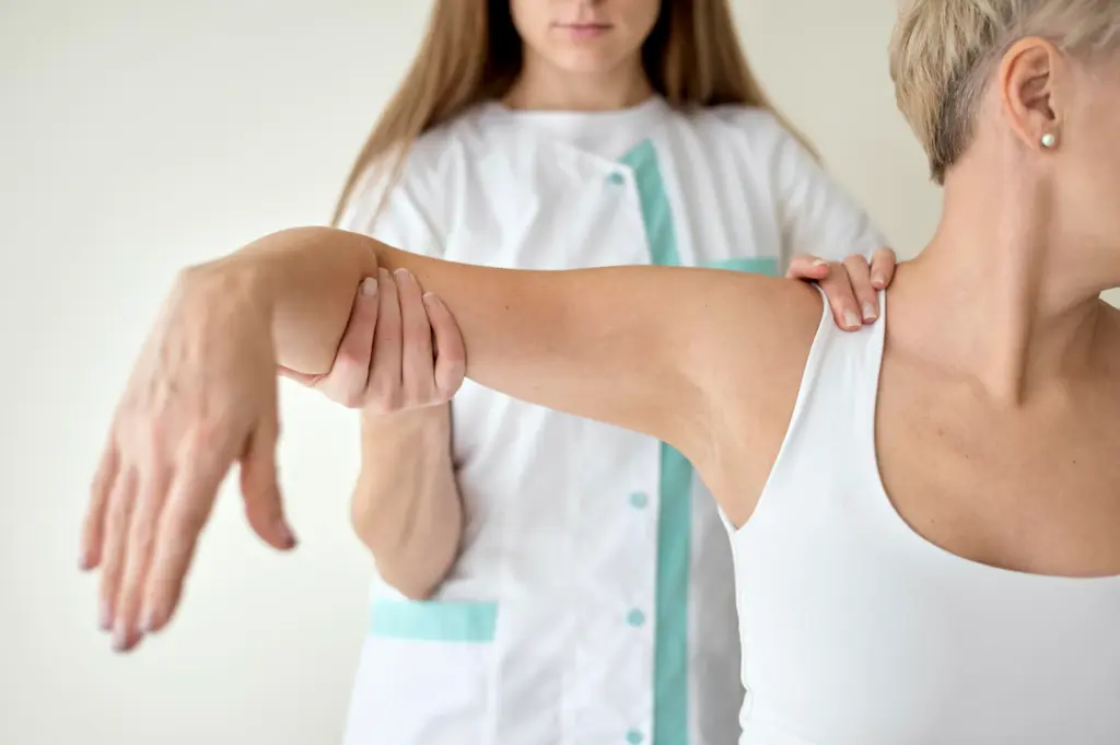 Hornblower test for teres minor weakness in the shoulder