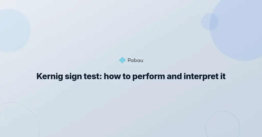 Kernig Sign Test
