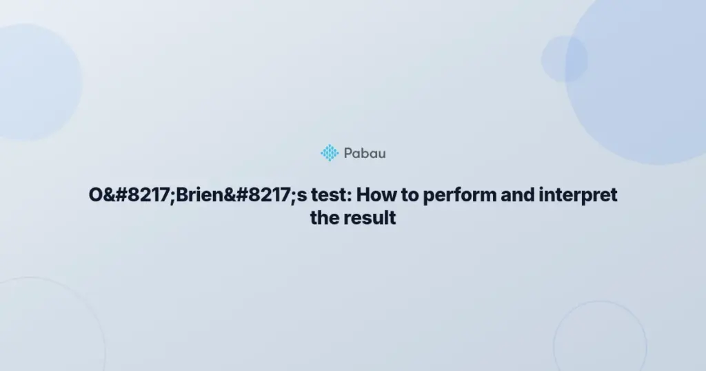 Obriens Test