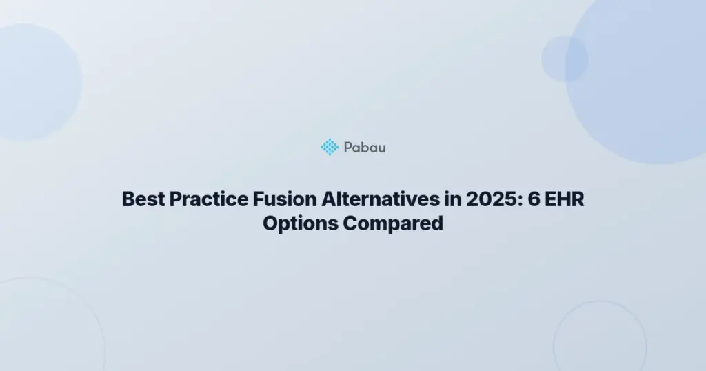Practice Fusion Alternatives