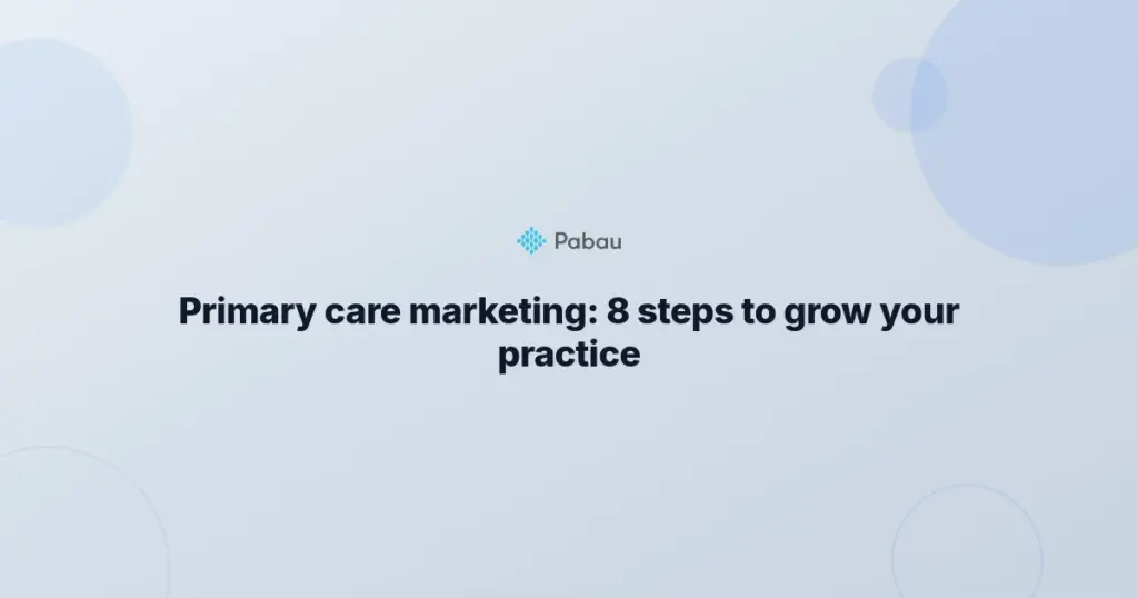 Primary Care Marketing